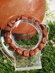 Gold Stone Chip Crystal Bracelet 8-10MM