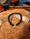 Hematite and White Quartz Crystal Bracelet 8MM